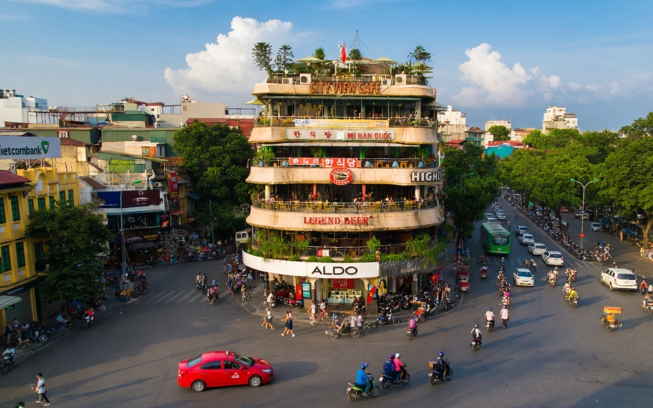 Hanoi Old Quarter streets and temples